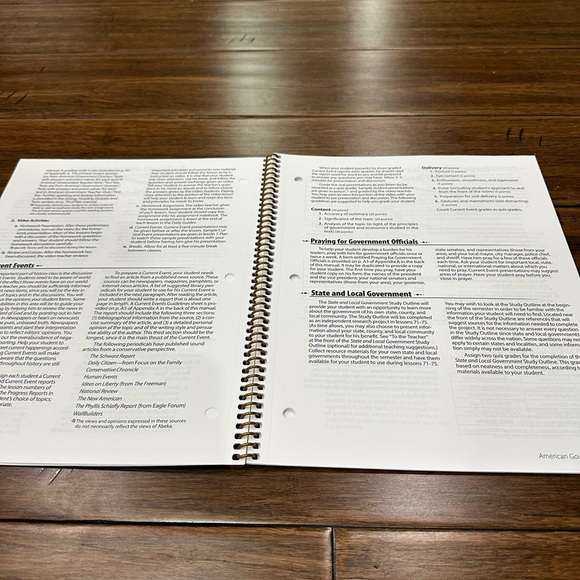 Abeka Homeschool American Government Video Manual - Picture 2 of 4